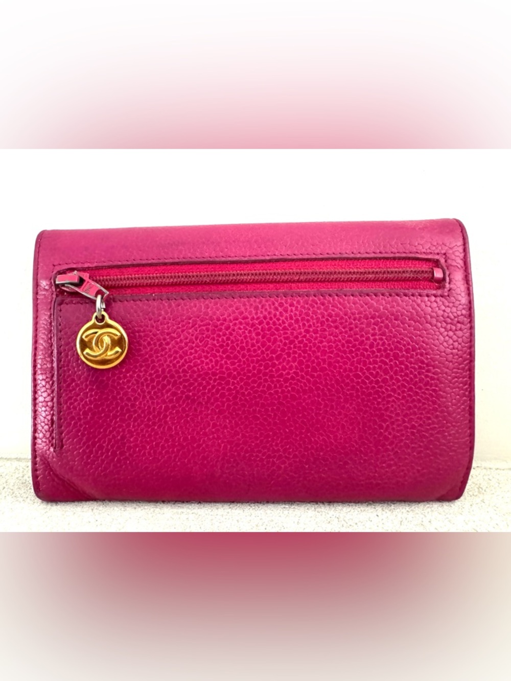 CHANEL Pink Caviar CC Wallet Authentication Card & Serial Sticker - Picture 4 of 12